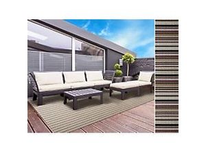 4064149269977 - Outdoor-Teppich Casa Pura Asti Braun Schwarz Vinyl Polyester 1800 x 2700 mm