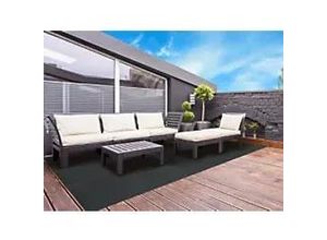 4064149270041 - Outdoor-Teppich Casa Pura Catania Dunkelgrau Vinyl Polyester 900 x 1500 mm