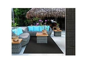 4064149270065 - Outdoor-Teppich Casa Pura Ferrara Schwarz Vinyl Polyester 1800 x 2700 mm