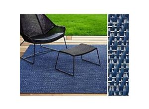 4064149270393 - In- & Outdoor-Teppich Casa Pura Pisa Blau Vinyl PET 1800 x 3000 mm