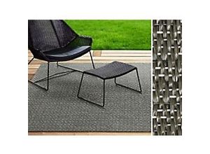 4064149271277 - Outdoor-Teppich Casa Pura Mantua Dunkelgrau Vinyl PET 600 x 1000 mm