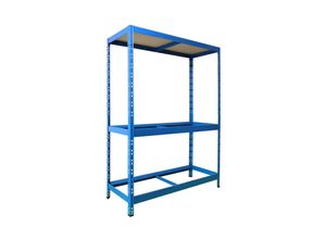 4064149277774 - Office Marshal Reifenregal Blau 2 Fächer 1 Boden 1800 x 1300 x 500 mm