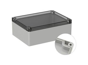 4064161074429 - TRU COMPONENTS TC-9065492 Universal-Gehäuse 200 x 150 x 75 Polycarbonat Lichtgrau (RAL 7035) 1 St