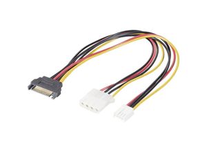 4064161079707 - Mm_unverified_brand - Renkforce Strom Y-Kabel [1x SATA-Strom-Stecker 15pol - 1x IDE-Strom-Buchse 4pol Floppy Stecker 4p