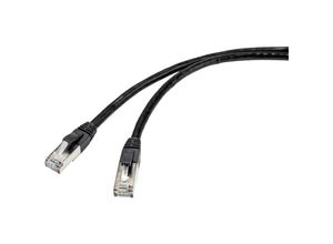 4064161081441 - RF-4538212 RJ45 Netzwerkkabel Patchkabel cat 6a s ftp 4000 m Schwarz für Außenbereich ge - Renkforce