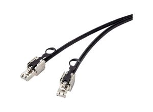 4064161081458 - RF-4538214 RJ45 Netzwerkkabel Patchkabel CAT 6a S FTP 025 m Schwarz mit Zugring zur Entr