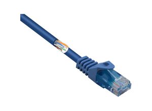 4064161082370 - BT-2270726 RJ45 Netzwerkkabel Patchkabel cat 5e u utp 050 m Blau mit Rastnasenschutz 1 St - Basetech