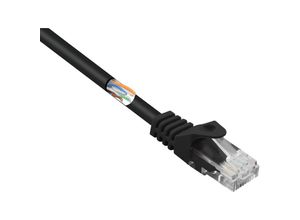 4064161082523 - BT-2270741 RJ45 Netzwerkkabel Patchkabel cat 5e u utp 1500 m Schwarz mit Rastnasenschutz - Basetech