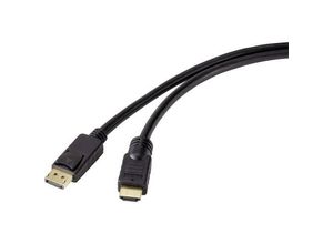 4064161147468 - DisplayPort   HDMI Adapterkabel DisplayPort Stecker HDMI-A Stecker 1500 m Schwarz RF-4581872 DisplayPort-Kabel