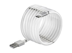 4064161149004 - USB-Kabel usb 20 usb-a Stecker usb-c® Stecker 200 m Weiß vergoldete Steckkontakte TO-68 - Renkforce