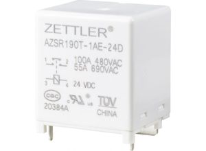 4064161158044 - AZSR190T-1AE-24D leistungsrelais 24 v dc 100 a 1 s (t) 1 st (s) - Zettler Electronics