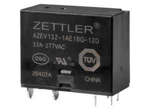 4064161158051 - AZEV132-1AE1BG-12D Powerrelais 12 v dc 32 a 1 Schließer 1 St - Zettler Electronics