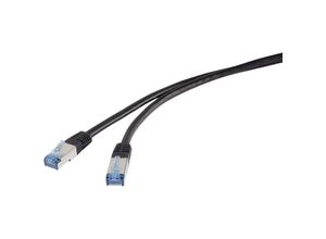 4064161161013 - RF-4673686 RJ45 Netzwerkkabel Patchkabel cat 6a s stp 100 m Schwarz UV-Beständig 1 St - Renkforce