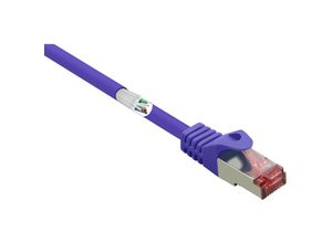 4064161172231 - RF-4724914 RJ45 Netzwerkkabel Patchkabel cat 6 s ftp 025 m Violett mit Rastnasenschutz - Renkforce