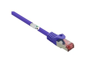 4064161172248 - RF-4724916 RJ45 Netzwerkkabel Patchkabel CAT 6 S FTP 050 m Violett mit Rastnasenschutz