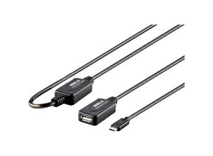 4064161180014 - USB-Kabel USB 20 USB-C® Stecker USB-A Buchse 1500 m Schwarz vergoldete Steckkontakte RF-4752798