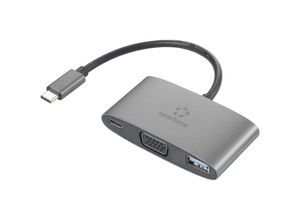 4064161184074 - USB-C® VGA Adapter [1x USB-C® Stecker - 1x USB-C® Buchse (Power Delivery) VGA-Buchse USB 32 Gen 1 Buchse A (USB 30)] RF-HUB-151