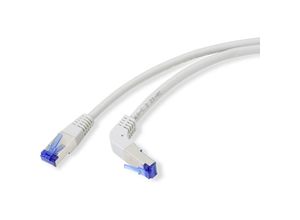 4064161191270 - - Renkforce RF-4892524 RJ45 Netzwerkkabel Patchkabel cat 6a s ftp 015 m 90° nach unten gewinkel