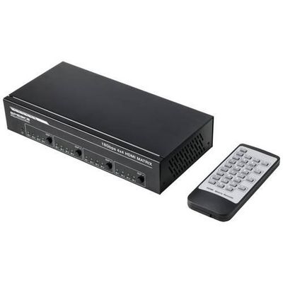 4064161200880 - SP-9992636 4x4 Port HDMI-Matrix-Switch Ultra HD-fähig 3480 x 2160 Pixel Schwarz