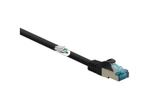 4064161201931 - RF-5043936 RJ45 Netzwerkkabel Patchkabel cat 6a s ftp 1500 m Schwarz Flammwidrig 1 St - Renkforce