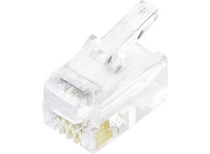 4064161218717 - Tru Components - Modularstecker 4P4C RJ10 TC-10336056 Stecker gerade Polzahl 4P4C 1 St