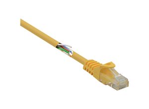 4064161223322 - RF-5224648 RJ45 Netzwerkkabel Patchkabel cat 5e u utp 015 m Gelb mit Rastnasenschutz Ha - Renkforce