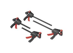 4064161234182 - TO-7870761 Einhand-Spannzwinge 4er Set (15 cm & 30 cm) Spann-Weite (max)300 mm Produktabmessung Länge 300 mm 450 mm Ausladungs-Maße57 mm