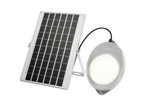 4064161245188 - Sygonix SY-5596934 Solar-Wandstrahler mit Bewegungsmelder 10 W Neutralweiß Grau