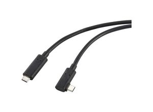 4064161249094 - Glasfaser USB-C®-Displaykabel USB 32 Gen2 USB-C® Stecker einseitig gewinkelt 1000 m Schwarz RF-5625884