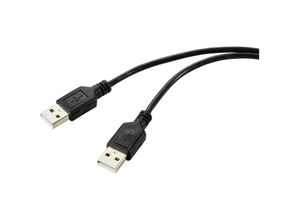 4064161258508 - USB-Kabel usb 20 usb-a Stecker usb-a Stecker 100 m Schwarz PVC-Mantel RF-5771508 - Renkforce