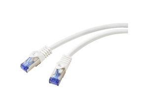 4064161258577 - RF-5771522 RJ45 Netzwerkkabel Patchkabel cat 6a s ftp 100 m Weiß Halogenfrei 1 St - Renkforce