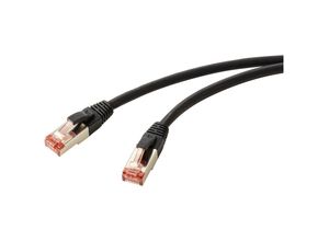 4064161258607 - RF-5771528 RJ45 Netzwerkkabel Patchkabel cat 6 s ftp 200 m Schwarz Halogenfrei 1 St - Renkforce