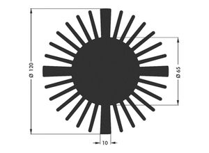 4064161264394 - 10021863 SK 599 20 SA LED-Kühlkörper 21 K W (Ø x H) 120 mm x 20 mm