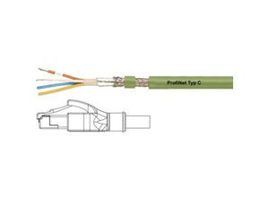 4064161271651 - Helukabel 806410 RJ45 Netzwerkkabel Patchkabel CAT 5e SF UTP 100 m Grün PUR-Mantel Geflechtschirm Folienschirm flexibler Innenleiter 1 St