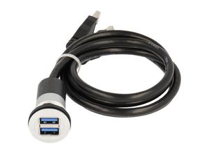 4064161274164 - 2 x USB 30 Buchse A - 2 x USB 30 Stecker A Elektrokontakt RRJ_2USB3_150CM Inhalt 1 St