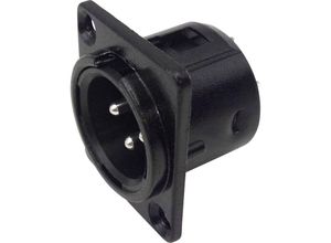 4064161297712 - Tru Components - 1409121 XLR-Steckverbinder Flanschbuchse Kontakte gerade Polzahl (num) 3 Schwarz 1