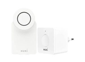 4064161313573 - NUKI 220640+220649 Türschlossantrieb plus Bridge SMARTLOCK 30 + Bridge white