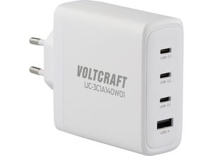 4064161332932 - Voltcraft - UC-3C1A140W01 USB-Ladegerät 140 w Steckdose Ausgangsstrom (max) 5 a usb-a usb-c® Anzahl