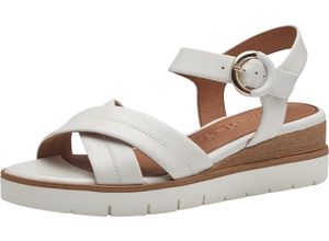 4064195257768 - Tamaris Sandalen Leder für Damen weiß 40