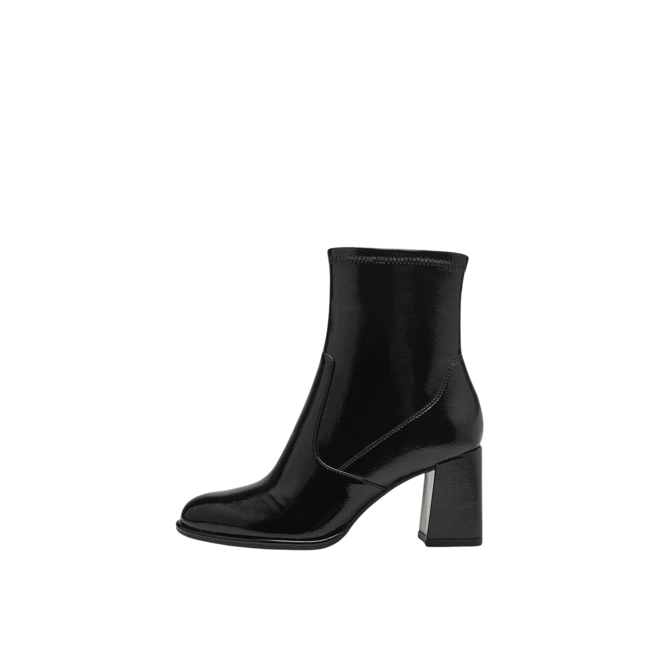 4064197567803 - Glänzende Stiefeletten Damen Tamaris Essentials Blockabsatz