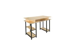 4064323014034 - Schreibtisch WORKSPACE H III Melaminharzbeschichtete Spanplatte Gestell pulverbeschichteter Stahl hjh OFFICE