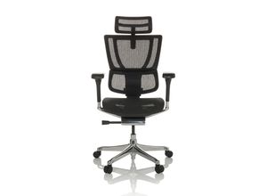 4064323035664 - Luxus Chefsessel ERGOHUMAN SLIM GEN2 Netzstoff mit Armlehnen (höhenverstellbar) hjh OFFICE