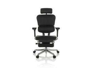 4064323037705 - Luxus Chefsessel ERGOHUMAN PLUS LEGPRO GEN2 Leder mit Armlehnen (höhenverstellbar) hjh OFFICE