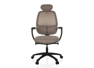 4064323038429 - Profi Bürostuhl RI-COVER Stoff Netzstoff mit Armlehnen (höhenverstellbar) hjh OFFICE