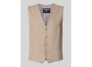 4064416387007 - Slim Fit Weste mit Allover-Muster