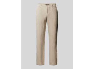 4064454120895 - Regular Fit Leinenhose in unifarbenem Design Modell LOU