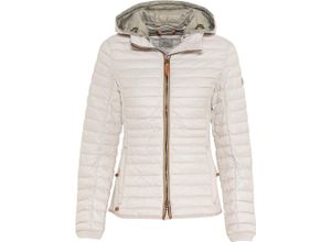 4064478350131 - Steppjacke Kapuze Zwei-Wege-Reißverschluss für Damen weiß 42