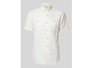 4064478595525 - Freizeithemd aus Leinen-Baumwoll-Mix mit Button-Down-Kragen