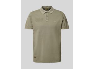 4064478636495 - Poloshirt mit Label-Stitching