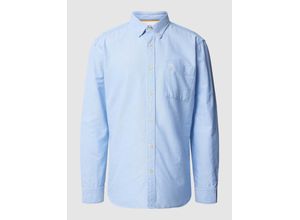 4064478736393 - Freizeithemd Langarm Button-Down-Kragen für Herren blau S